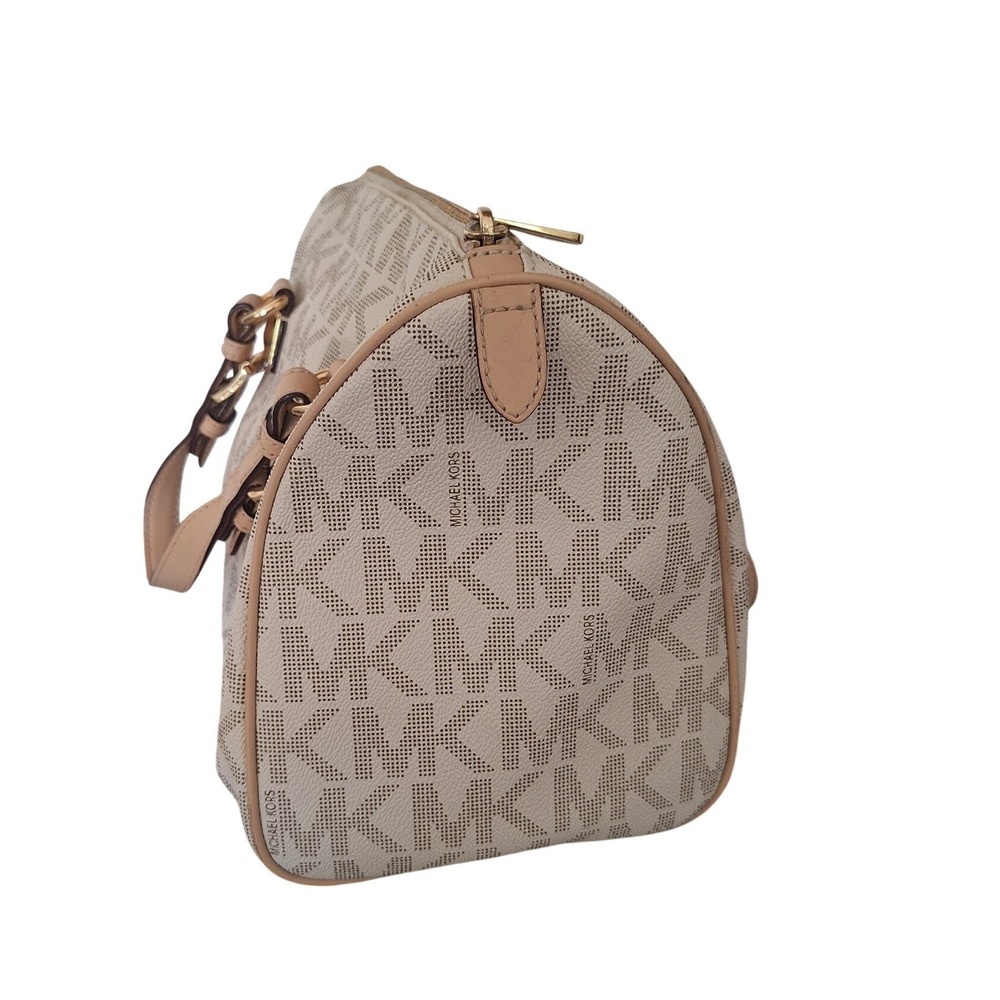 MICHAEL KORS SIGNATURE GRAYSON SATCHEL HANDBAG - Picture 3 of 13